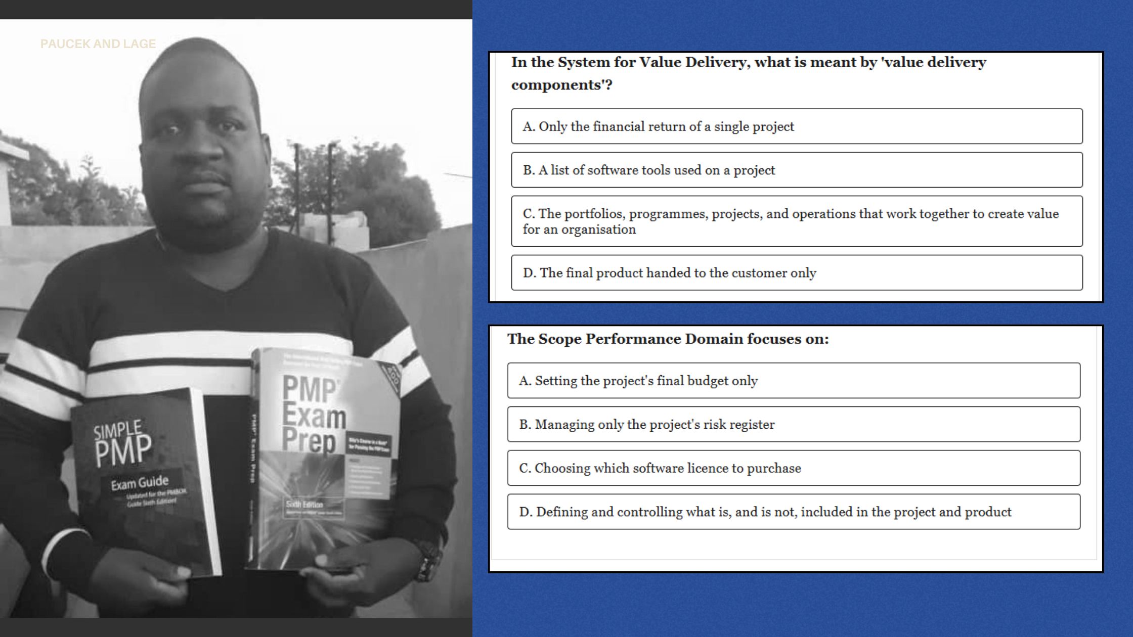 PMI PMBOK quizzes